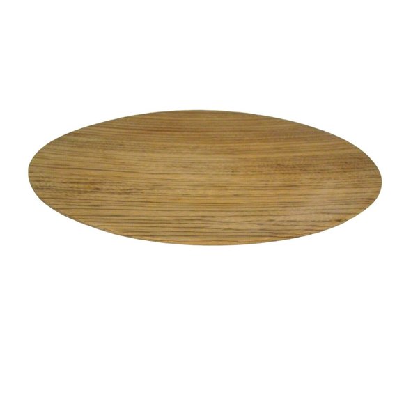 Zebra Wood Artist Made Cayring Tray Round Serving Plate Platter Solid 11.25 inch - Picture 6 of 6
